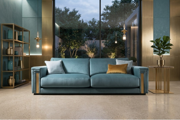 Trzyosobowa 3 miejsce do siedzenia w salonie Podkładka Włókienniczy Modern Luxury Design Sofa Meble Nowe