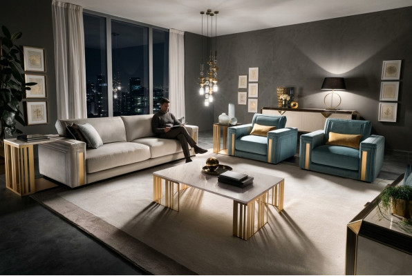 Zestaw sofowy 31 miejsce do siedzenia Set Design Sofa Podkładka Couchen Couch Luxury arredoclassic