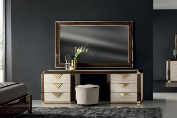 Design Lustro lustro ścienne Modern 110x190 Meble Drewno Rama arredoclassic Nowość