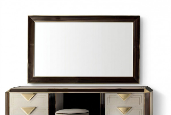 Design Lustro lustro ścienne Modern 110x190 Meble Drewno Rama arredoclassic Nowość