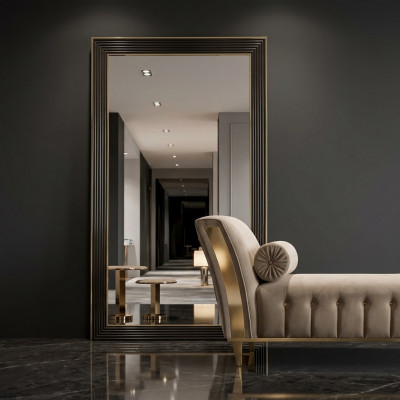 Design Lustro lustro ścienne Drewno Rama lustro wiszące luksusowe Meble arredoclassic