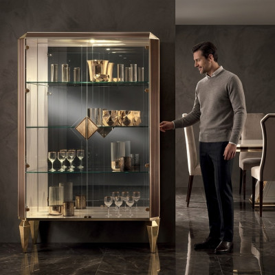 Gablota Italian Luxury Meble Witryny arredoclassic Luxury Szafa Szkło Nowe