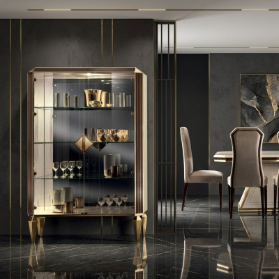 Gablota Italian Luxury Meble Witryny arredoclassic Luxury Szafa Szkło Nowe