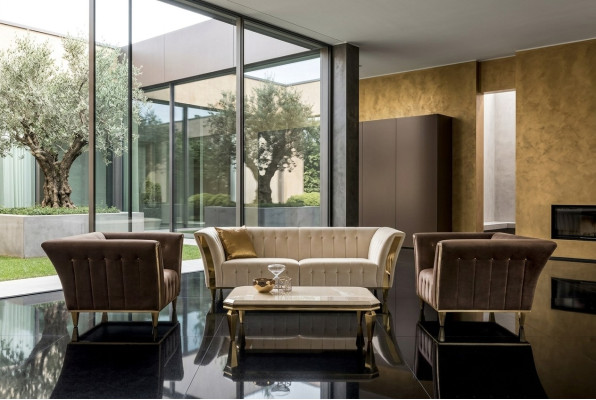 Design Zestaw sofowy 3+1+1 miejsce do siedzenia Kanapa Podkładka Sofa Ustawić Zestaw Arredoclassic