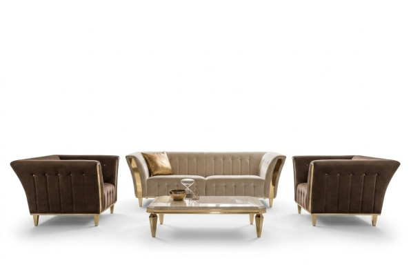 Design Zestaw sofowy 3+1+1 miejsce do siedzenia Kanapa Podkładka Sofa Ustawić Zestaw Arredoclassic