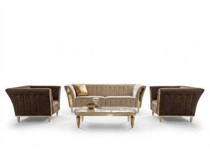 Design Zestaw sofowy 3+1+1 miejsce do siedzenia Kanapa Podkładka Sofa Ustawić Zestaw Arredoclassic
