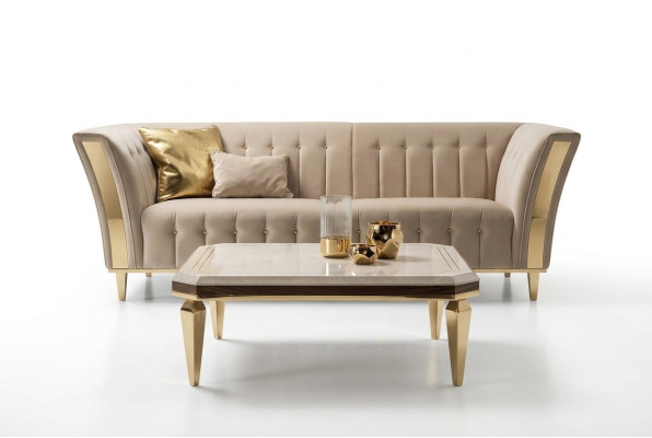 Szlachetny design stolik kawowy Stolik salon Tabela Drewno stoły arredoclassic