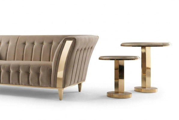 Okrągły Stolik Stolik kawowy Sofa Living Room Design stoły Okrągłe Meble