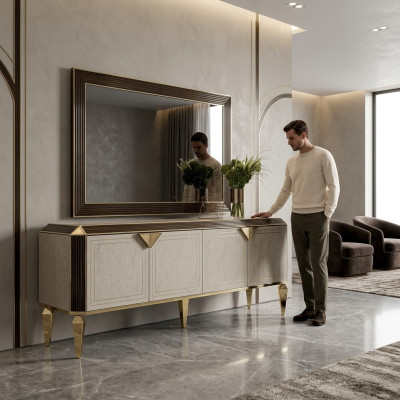 Kredens Lustro Design Meble konsola Kredens Buffet arredoclassic