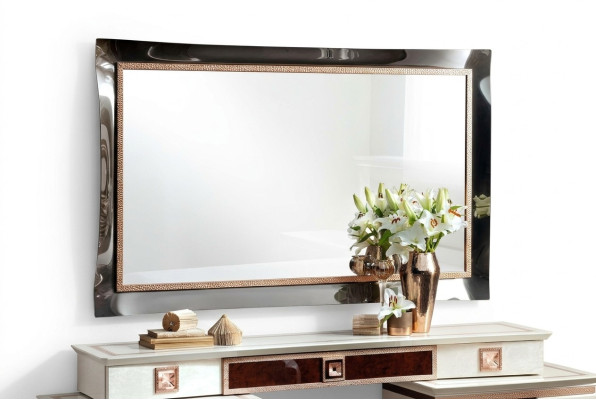 Klasyczny design Lustro salon Kredens deski Drewno Rama Barok Rokoko