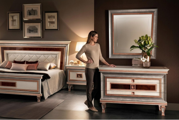 Elegancki Styl Meble Sypialnia Kredens Szafa Classic Kredens z Lustro