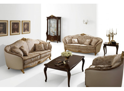Sofa Zestaw sofowy 3+3 Zestaw Siedziba Design Podkładka Sofy Kanapa Ustawić arredoclassic