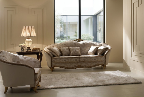 Zestaw sofowy 3+1 miejsce do siedzenia Classic Żywy krajobraz Kanapy Sofy Podkładka Sofa