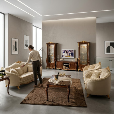 Zestaw sofowy 311 miejsce siedzące Kanapy Ustawić Sofy Couch Design arredoclassic nowość
