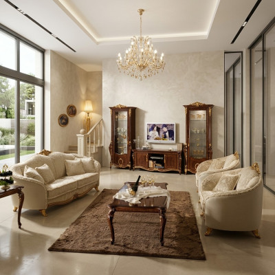 Zestaw sofowy 311 miejsce siedzące Kanapy Ustawić Sofy Couch Design arredoclassic nowość