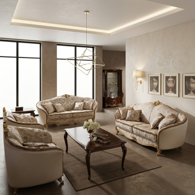 Podkładka Couchen Couch Luxury Zestaw sofowy 3+2+1 miejsce do siedzenia Zestaw Sofa Arredoclassic Nowość