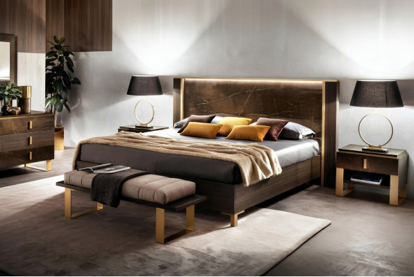 Łóżko Podkładka Classic Podwójne łóżko Drewno 180x200cm Hotel bed Sypialnia Nowość