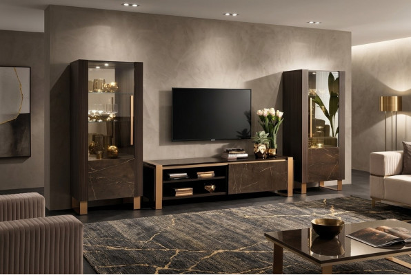 Designerski telewizor rtv Kredens Kredens Side Szafka niska Pokój Półka Luxury Living