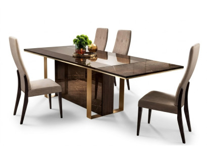 Designerski Stół obiadowy Design Tabela Drewno jadalnia stół do salonu Meble włoskie