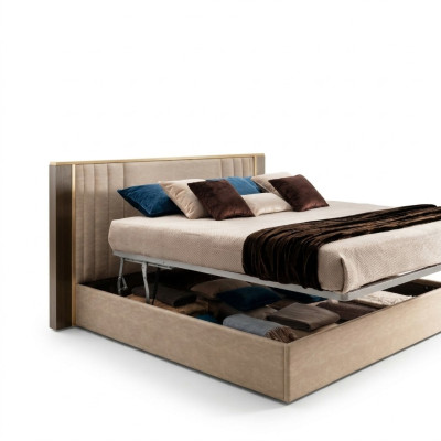 Projektant Drewno Łóżko Sypialnia Noble Podkładka Meble Double bed arredoclassic