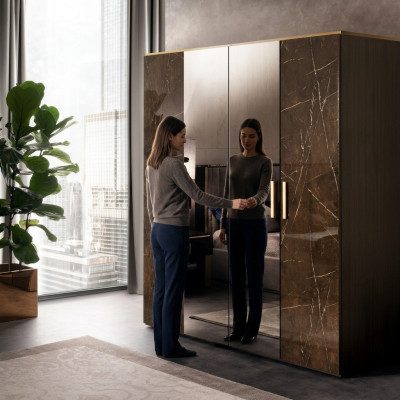 Luksusowe Sukienki Szafa Designerskie Szafy Meble Wysoki Połysk Living Drewno Nowe