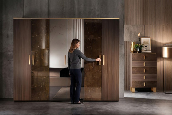 Luksusowe Sukienki Szafa Szafy Designerskie Meble Wysoki Połysk Living Drewno Nowe