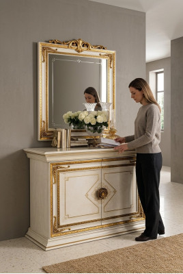 Antyk Barokowy Kredens Kredens Salon Sypialnia Półka Kredens