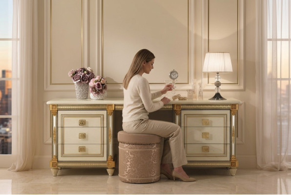 Design Stołek Pufa Sypialnia Designerska Okrągła Podkładka Ławka Siedziba Meble Nowość