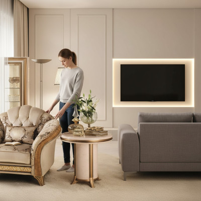 Design stolik kawowy Stolik Sofa Salon Tabela Meble arredoclassic Nowość