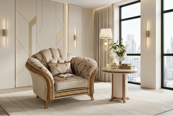 Klasyczna Fotel TV Sofa 1 miejsce do siedzenia Sofa Designer Włókienniczy Podkładka Nowość