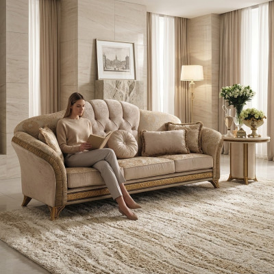 Klasyczny luksusowy designerski stolik kawowy sofa do salonu stolik boczny stoły drewno