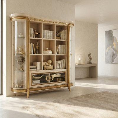 Biuro Regał Szafka na dokument Luxury Meble Style Antyk Szafa arredoclassic