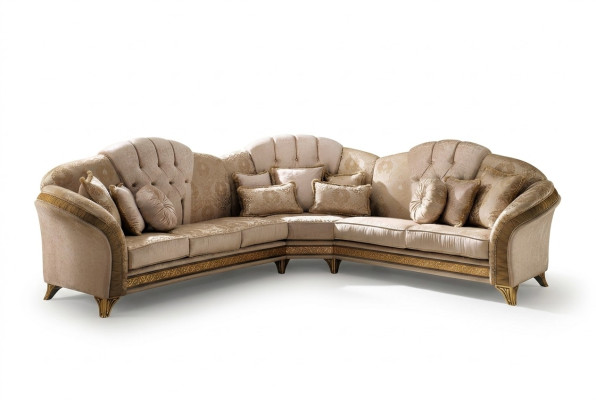 Narożnikowa kanapa Sofa w kształcie litery L Żywy krajobraz Ustawić Podkładkę Materiał Couch Design Meble