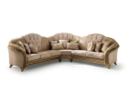 Narożnikowa kanapa Sofa w kształcie litery L Żywy krajobraz Ustawić Podkładkę Materiał Couch Design Meble