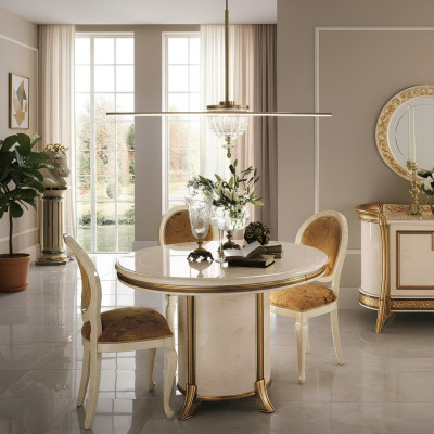 Okrągły Stół obiadowy Designer Stół obiadowy Design Tabela Drewno jadalnia stół do salonu Okrągłe