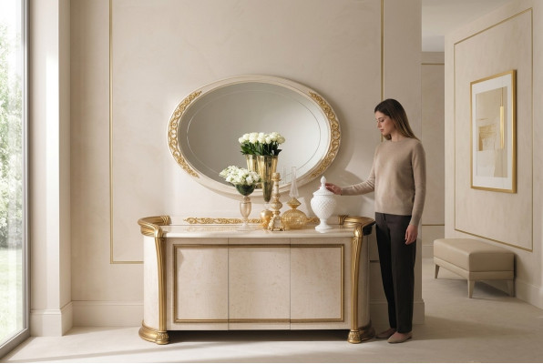 Lustro duże Ściana Lustro xxl królewski rokoko barokowy design Meble wiszące lustro