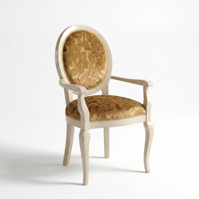 Krzesło Design Salon jadalnia Drewno Krzesła Podkładka Podłokietnik arredoclassic