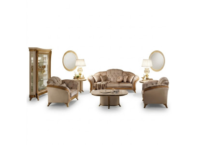 Zestaw sofowy 3+2+1 miejsce siedzące Żywy krajobraz Sofa Couch Arredoclassic Ustawić Sofy