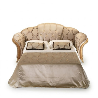 Sofa 3 miejsce do siedzenia Sofa z funkcją łóżka włókienniczego Material Meble Podkładka arredoclassic