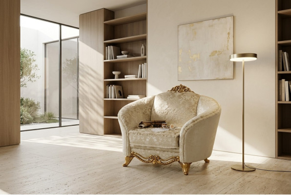 Design Luksusowy Krzesło Fotel Sofa 1 miejsce do siedzenia TV Lounge Szezlong Włókienniczy Nowość