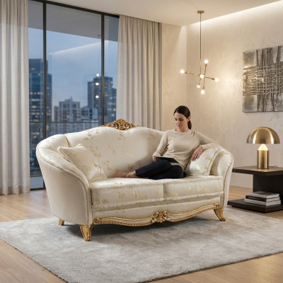 Sofa 2 miejsce do siedzenia Luksusowa Designerska Kanapa Nowa Sofa Luksusowe Sofy Tapicerowane Meble Dwumiejscowe