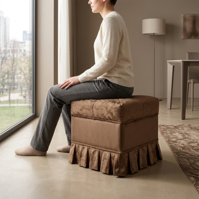 Design Ławka Stołek luksusowy pufa podnóżek Meble Podkładka stołek arredoclassic