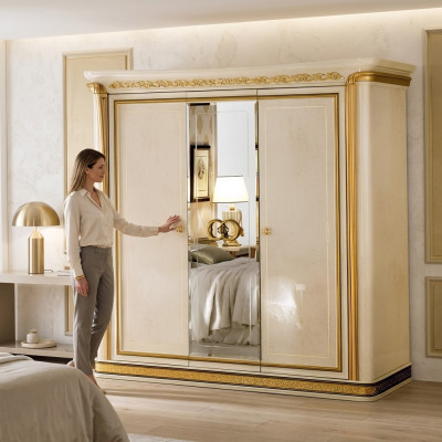 Szafa Sypialnia Drewno Szafa 3 drzwi Szafki luksusowe arredoclassic