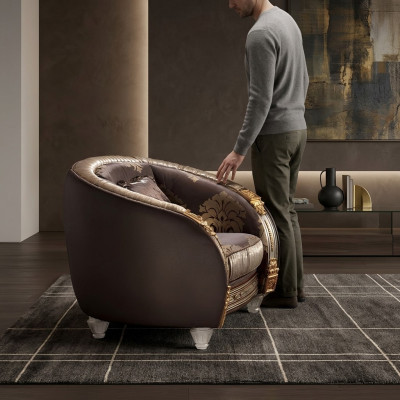 Klasyczna Fotel TV Sofa 1 miejsce do siedzenia Sofa Designer Włókienniczy Sofy Podkładka Nowość