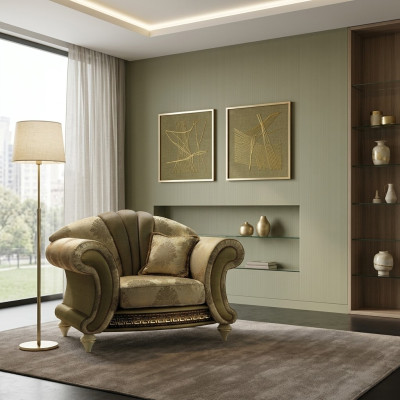 Design Fotel Włókienniczy Luksusowa Kanapa Telewizyjna 1 miejsce siedzące Sofa Relaks Podkładka Lounge Nowość