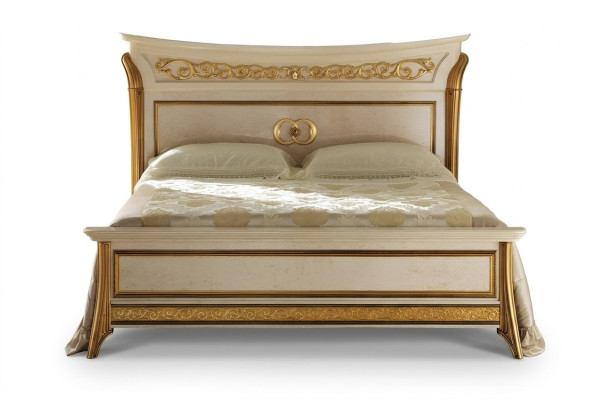 Łóżko Design Luksusowe podwójne łóżko hotelowe Sleep Pokój 180x200 arredoclassic Meble