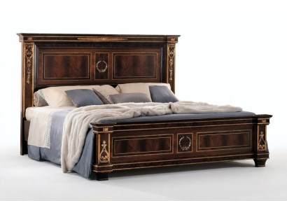 Sypialnia Hotelowe łóżka Double Łóżko Design Drewno 180x200cm Meble arredoclassic