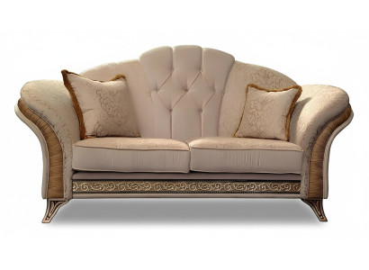 Sofa 2 miejsce do siedzenia Couch Design Podkładka Classic Material arredoclassic dwumiejscowa