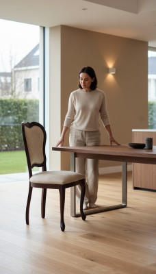 Projektant Krzesło Luksusowy Fotel Podkładka Krzesła 1x Fotel Living Dining Pokój Włókienniczy