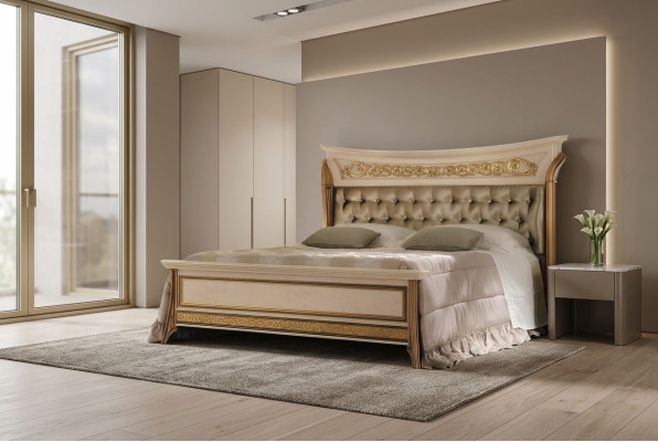 Łóżko łóżko tapicerowane Podkładka Designer Hotel Double 180x200 arredoclassic